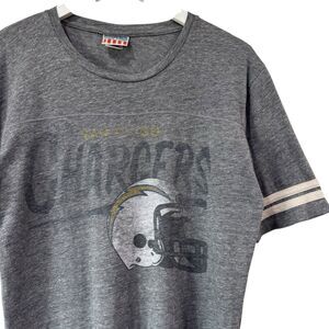 NFL Junk Food Women's San Diego Los Angeles Chargers Football Gray Tshirt Medium